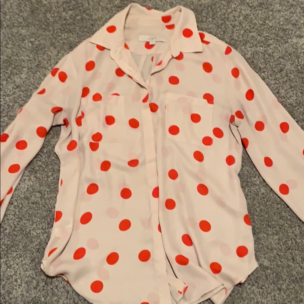 Polka dot blouse